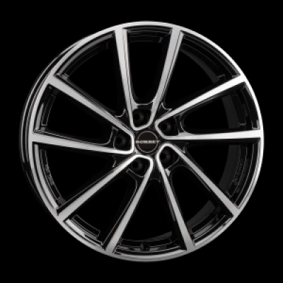 Borbet Borbet V 7x19 5x108 ML 65,1 black polished glossy
