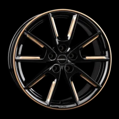 Borbet Borbet LX18 8x18 5x112 ML 66,6 black glossy gold spoke ri