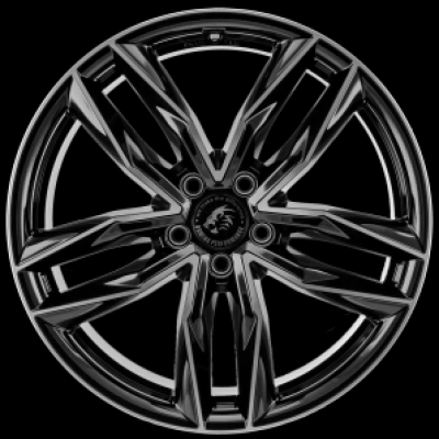 Damina Performance DM05 9x20 ET21 5x112 ML66,6 Black Polished