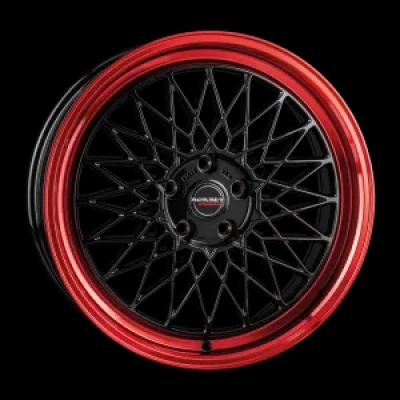 Borbet Borbet B 7x17 4x100 ML 64 black rim red