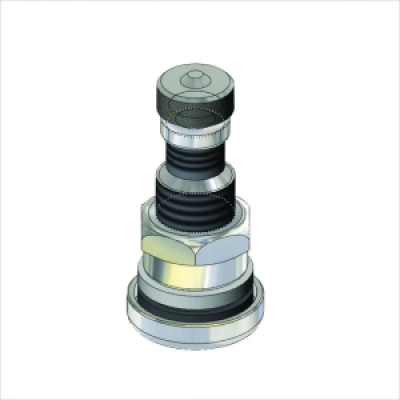 TipTop PKW Aluminiumventil, 34MS, Ventilloch-Ø: 11,3 mm