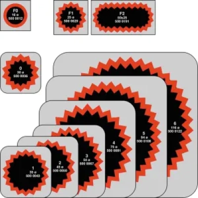 TipTop Schlauchflicken F 1 Ø 25 mm Rotrand VPE/100 Stück Empfohl