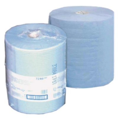 TipTop Putzrollen Papier Blau, Zweierpack, 36,5 x 35 cm, 500 Bla