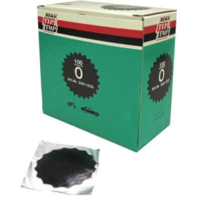 TipTop Schlauchflicken Nr. 0 Ø 30 mm Schwarzrand VPE/100 Stück E